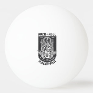 Balle De Ping Pong Design Guitar Rock