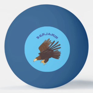 Balle De Ping Pong dessin humoristique d'aigle royal