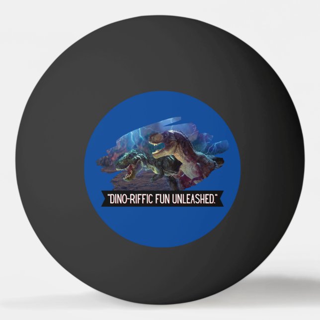 Balle De Ping Pong dino - formidable fondu (Devant)