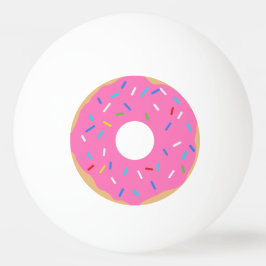 Balle De Ping Pong Donut Rose Avec Saupoudrages