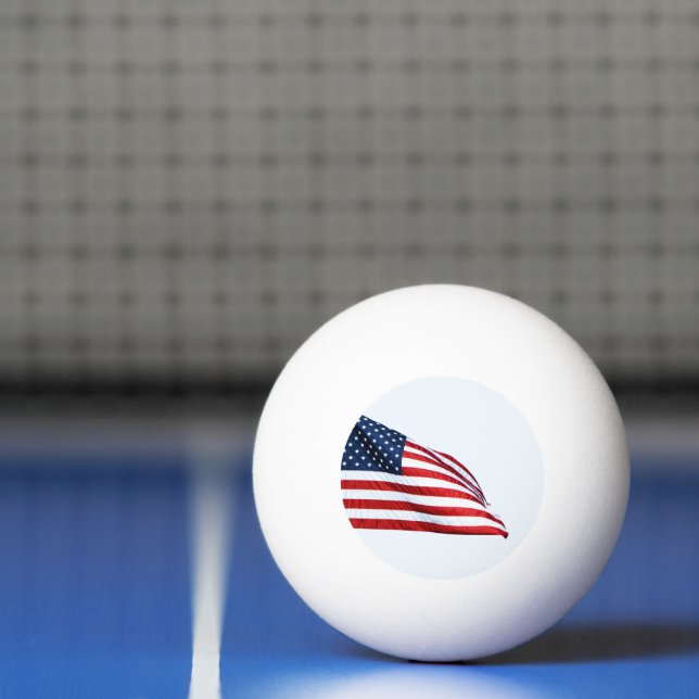 Balle De Ping Pong Drapeau américain 2412 (Filet)