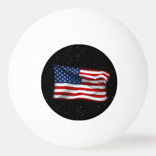 Balle De Ping Pong Drapeau américain patriotique États-Unis