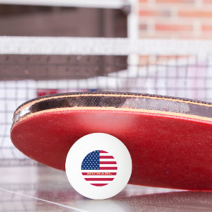 Balle De Ping Pong Drapeau américain Patriotique Tennis Beer Ping Po