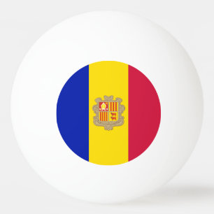 Balle De Ping Pong Drapeau andorran