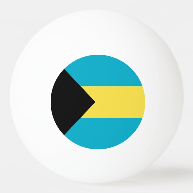 Balle De Ping Pong Drapeau bahaméen (Devant)