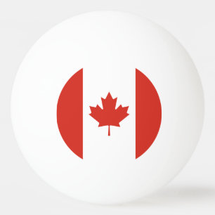 Balle De Ping Pong Drapeau canadien patriotique