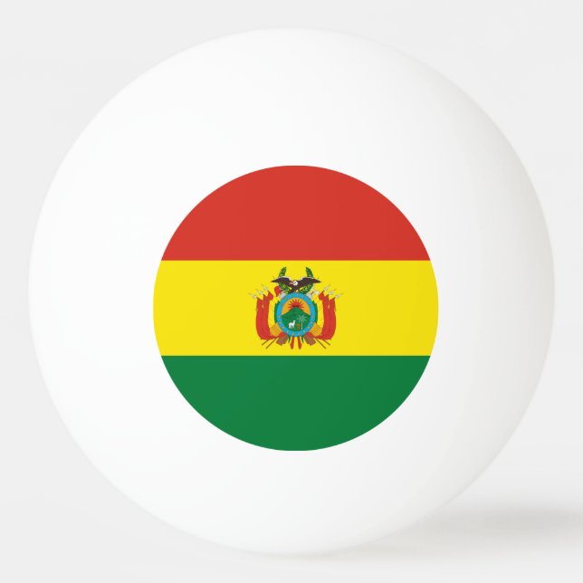 Balle De Ping Pong Drapeau de Bolivie patriotique (Dos)