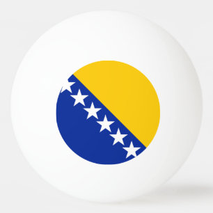 Balle De Ping Pong Drapeau de Bosnie-Herzégovine