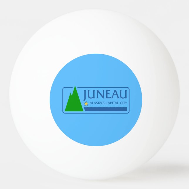 Balle De Ping Pong Drapeau de Juneau, Alaska Ping-Pong Ball (Devant)