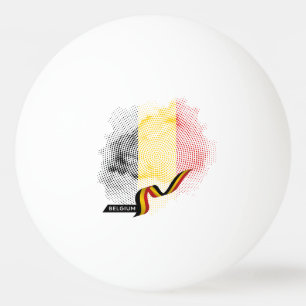 Balle De Ping Pong Drapeau de la Belgique