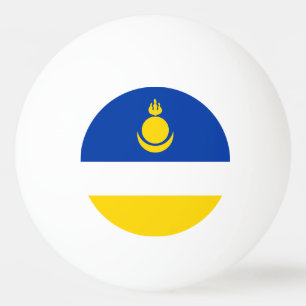 Balle De Ping Pong Drapeau de la Buryatia patriotique