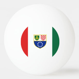 Balle De Ping Pong Drapeau de la Fédération de Bosnie