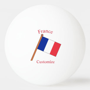 Balle De Ping Pong Drapeau de la France Thunder_Cove