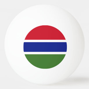Balle De Ping Pong Drapeau de la Gambie