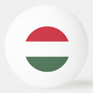 Balle De Ping Pong Drapeau de la Hongrie