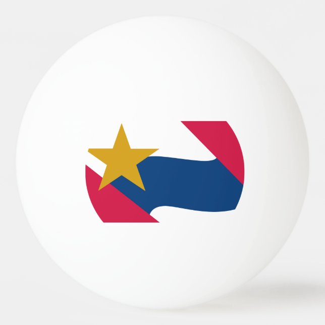 Balle De Ping Pong Drapeau de Lafayette, Indiana (Devant)