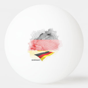 Balle De Ping Pong Drapeau de l'Allemagne