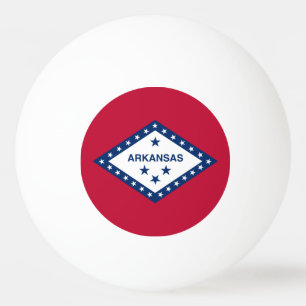 Balle De Ping Pong Drapeau de l'Arkansas