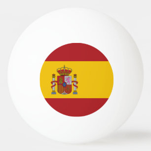 Balle De Ping Pong Drapeau de l'Espagne
