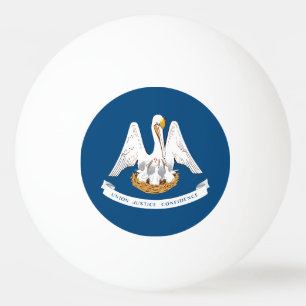 Balle De Ping Pong Drapeau de l'État de Louisiane