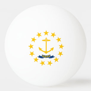 Balle De Ping Pong Drapeau de l'État de Rhode Island