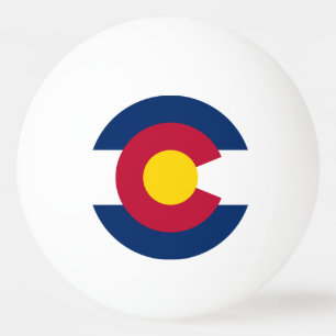Balle De Ping Pong Drapeau de l'État du Colorado