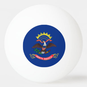 Balle De Ping Pong Drapeau de l'État du Dakota du Nord