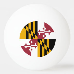 Balle De Ping Pong Drapeau de l'État du Maryland