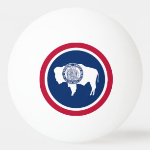 Balle De Ping Pong Drapeau de l'État du Wyoming