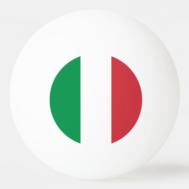 Balle De Ping Pong Drapeau de l'Italie (Devant)