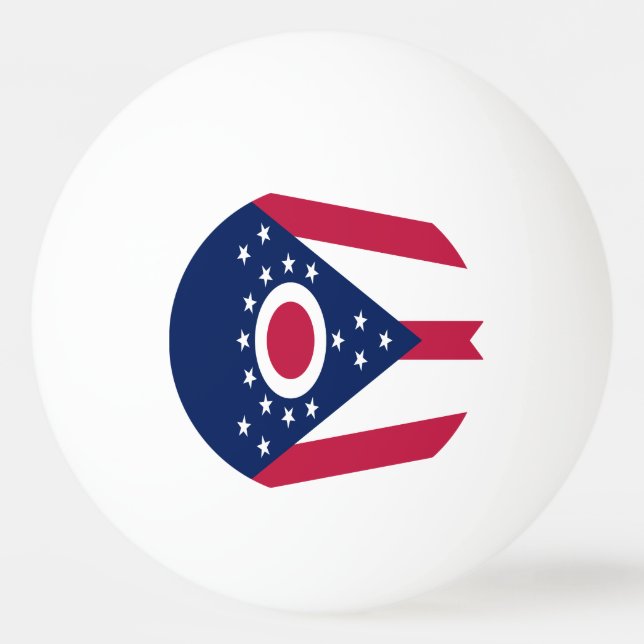 Balle De Ping Pong Drapeau de l'Ohio (Devant)