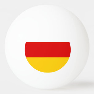 Balle De Ping Pong Drapeau de l'Ossétie du Sud