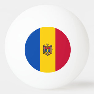 Balle De Ping Pong Drapeau de Moldova