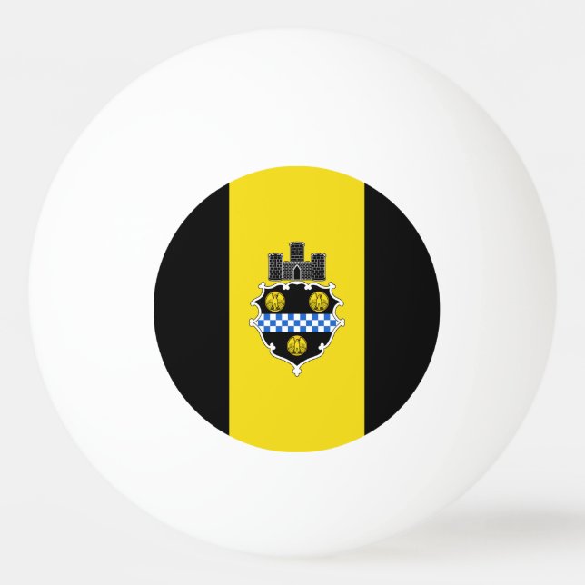 Balle De Ping Pong Drapeau de Pittsburgh, Pennsylvanie Ping-Pong Ball (Devant)