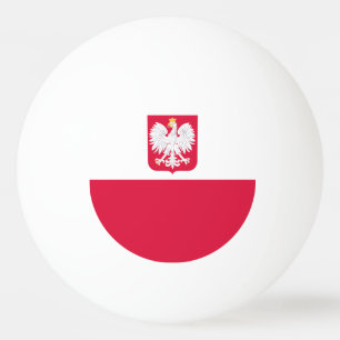 Balle De Ping Pong Drapeau de Pologne