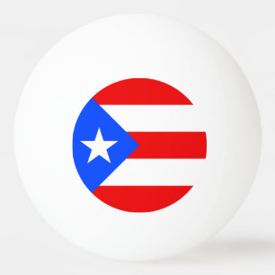 Balle De Ping Pong Drapeau de Porto Rico
