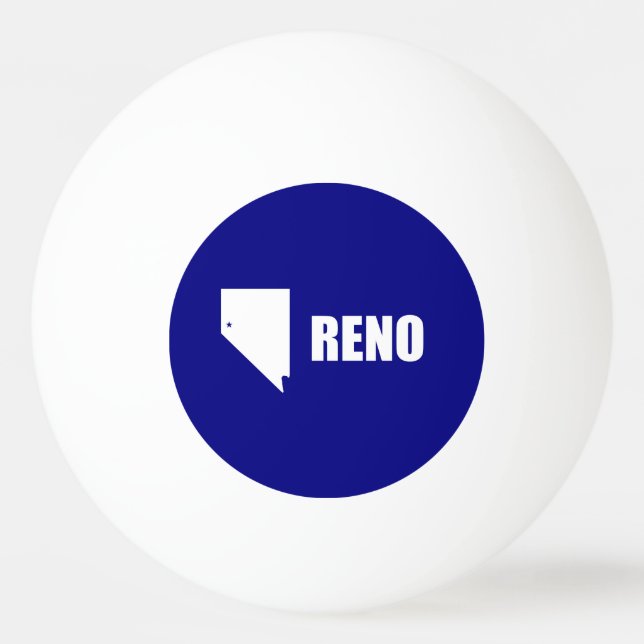 Balle De Ping Pong Drapeau de Reno, Nevada Ping Pong Ball (Devant)