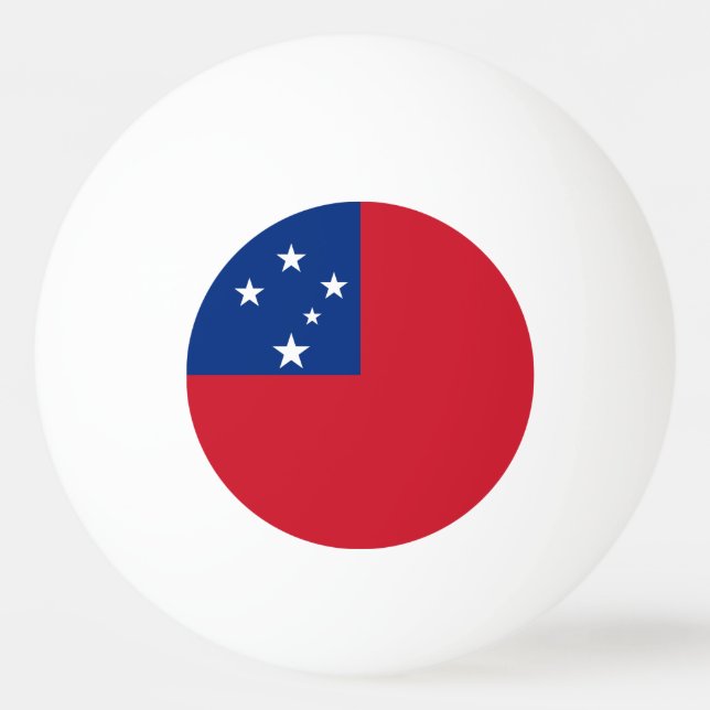 Balle De Ping Pong Drapeau de Samoa (Devant)