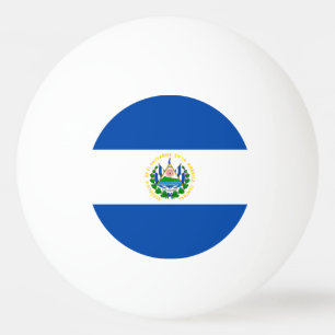 Balle De Ping Pong Drapeau d'El Salvador