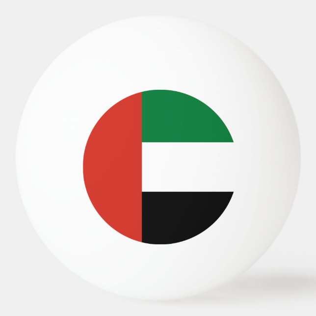 Balle De Ping Pong Drapeau des Émirats arabes unis (Devant)