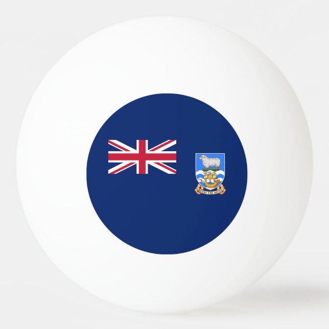 Balle De Ping Pong Drapeau des îles Falkland (Devant)