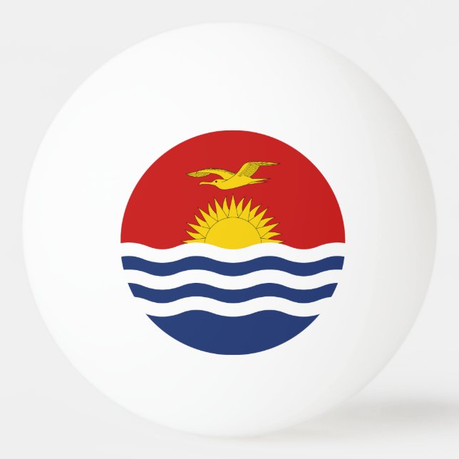 Balle De Ping Pong Drapeau des Kiribati (Devant)