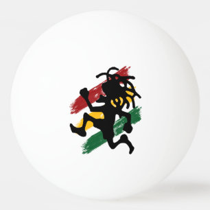 Balle De Ping Pong Drapeau d'homme de rasta de reggae de Cori Reith