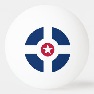 Balle De Ping Pong Drapeau d'Indianapolis, Indiana Ping Pong Ball