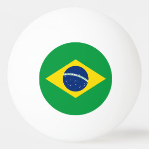 Balle De Ping Pong Drapeau du Brésil patriotique