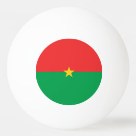 Balle De Ping Pong drapeau du Burkina Faso