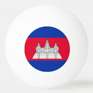Balle De Ping Pong Drapeau du Cambodge patriotique