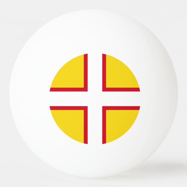 Balle De Ping Pong Drapeau du Dorset (Devant)