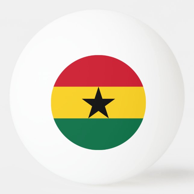 Balle De Ping Pong Drapeau du Ghana (Devant)