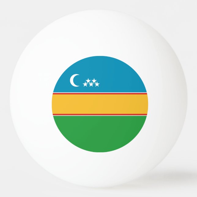 Balle De Ping Pong Drapeau du Karakalpakstan (Devant)